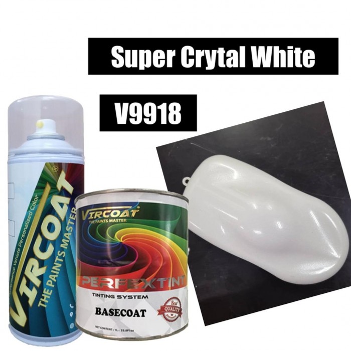 Super White Crystal Vircoat 2K Car Paint Basecoat/ Car Motor